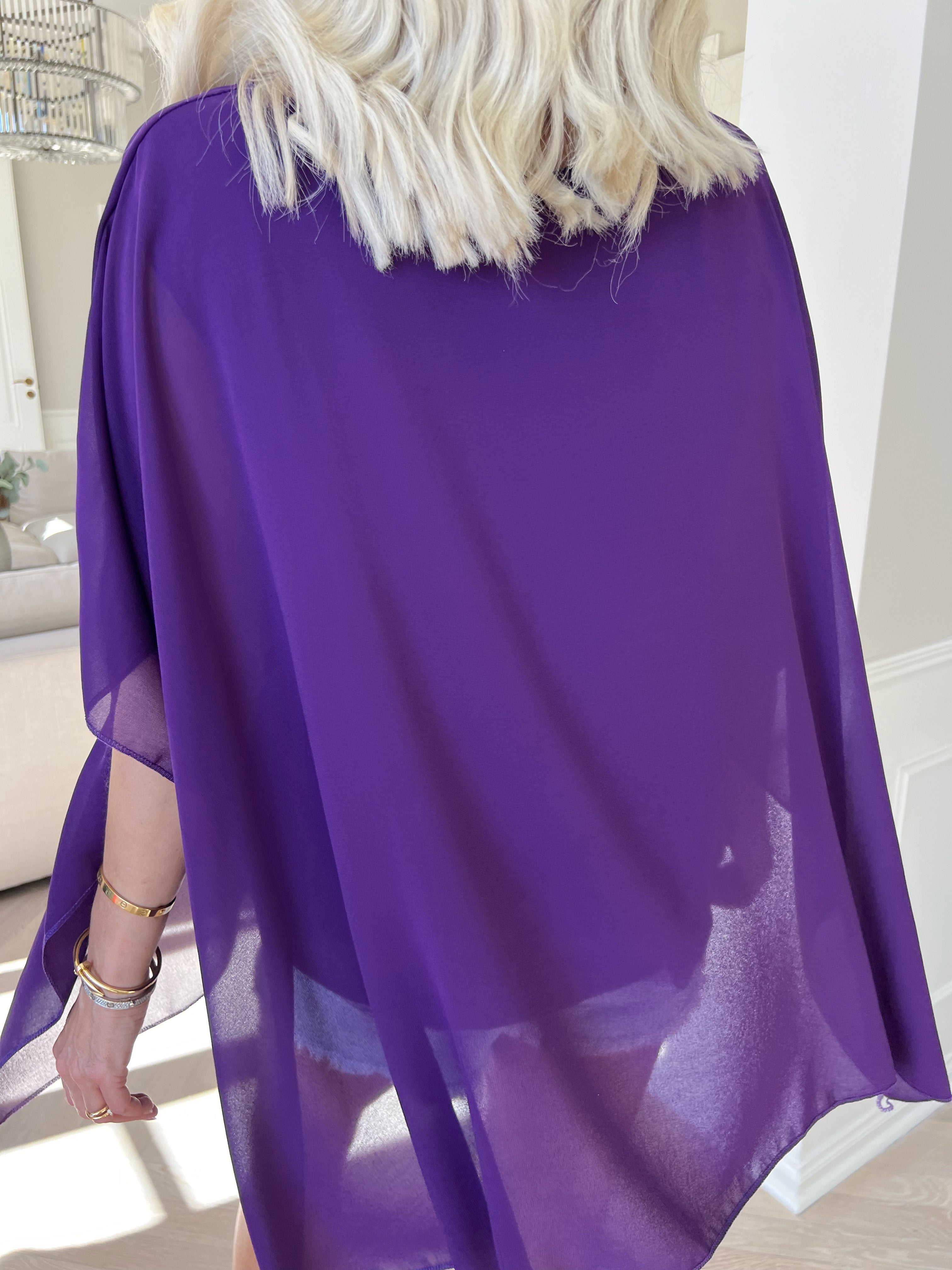 Mirabella Plain Shirt - Sød tunika med løst chiffonlag